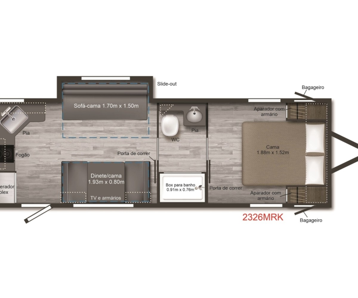 Winnebago 2326RK M-Series - Kirsch Motorhomes - Especializada na venda de Motorhomes e Trailers