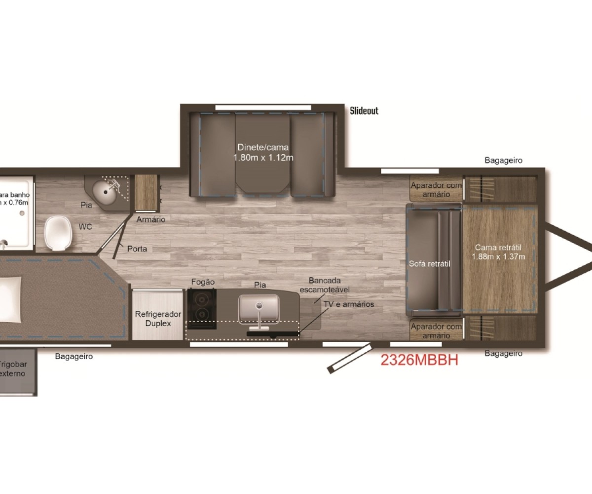 Winnebago 2326MBBH M-Series - Kirsch Motorhomes - Especializada na venda de Motorhomes e Trailers